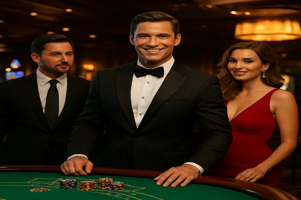 রঙিন স্লট মেশিন ও আলোয় ভরা গেমিং পরিবেশ